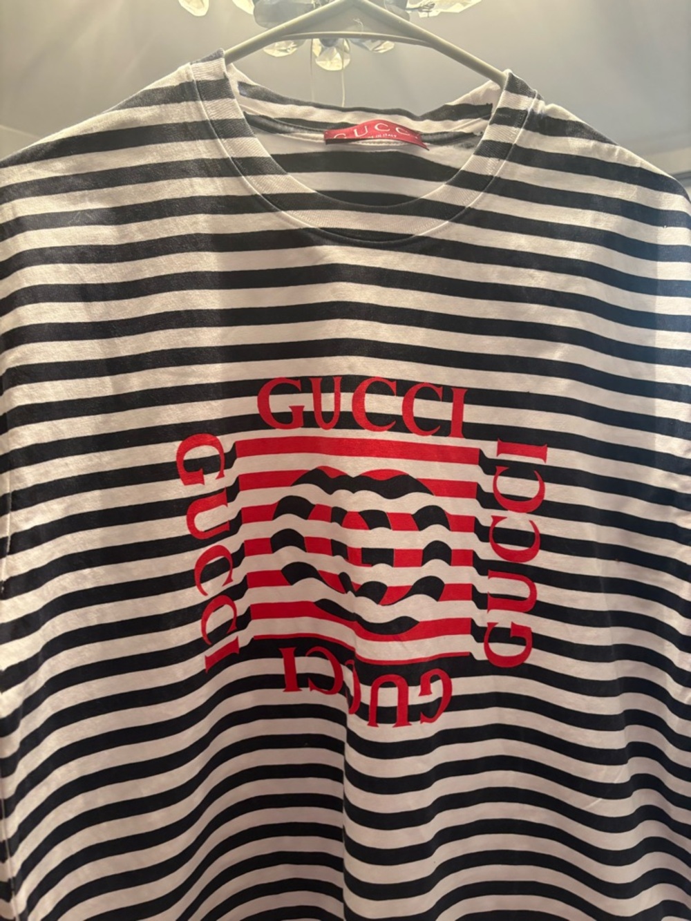 GucciUnisex  Striped Navy & White Shirt